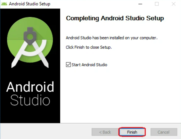 finish android studio